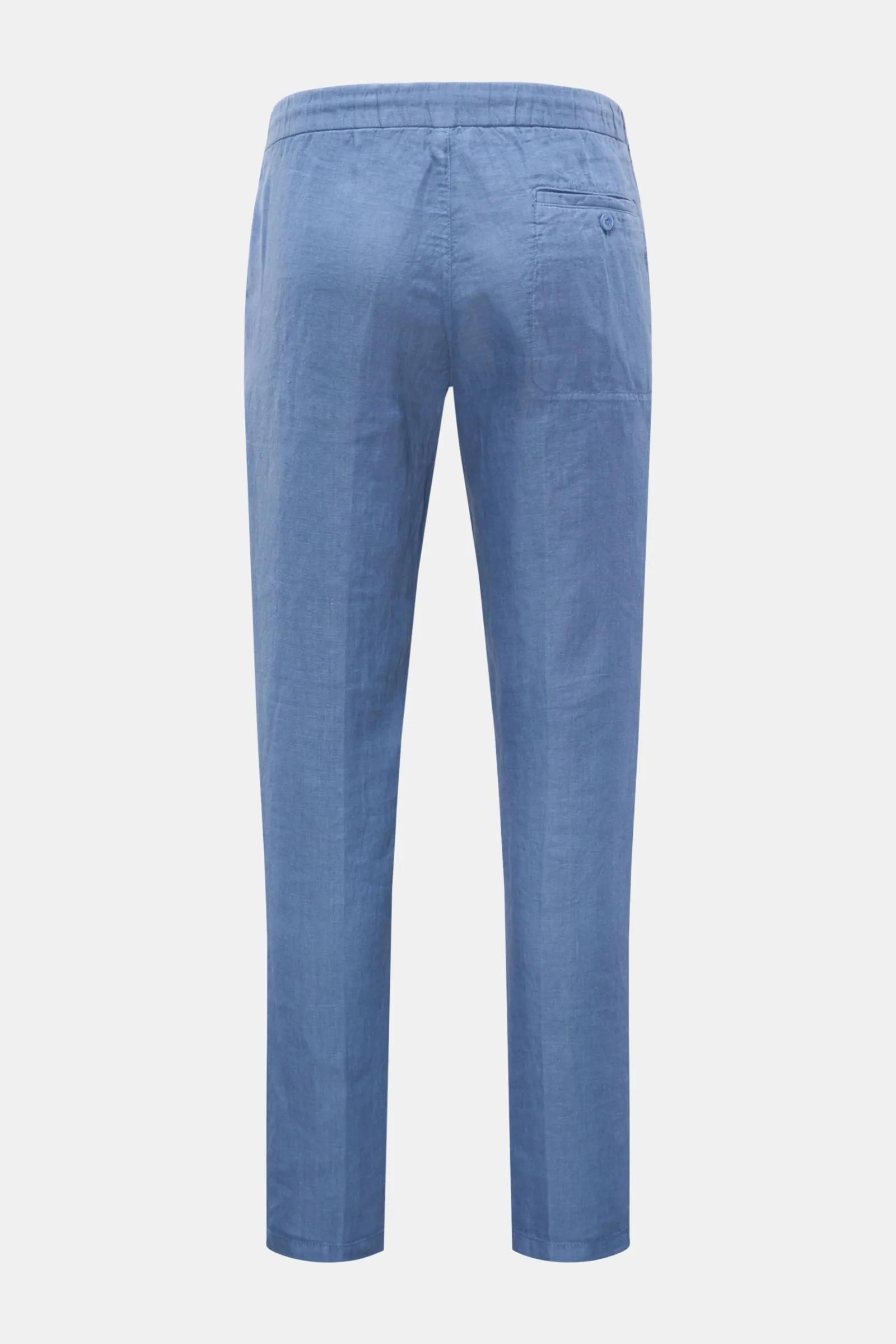 04651/ A TRIP IN A BAG linen jogger pants 'Linen Pant' smoky blue