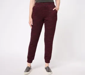 "As Is" LOGO Lounge by Lori Goldstein Petite Knit Jogger Pants