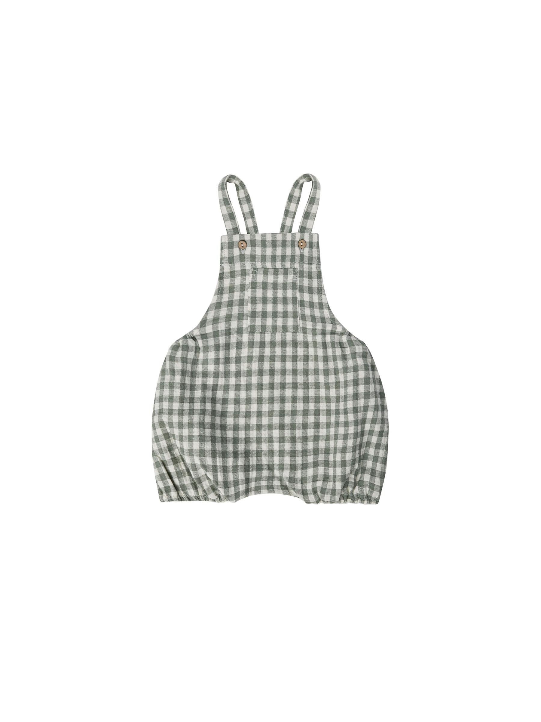 [50%OFF] hayes romper | sea green gingham