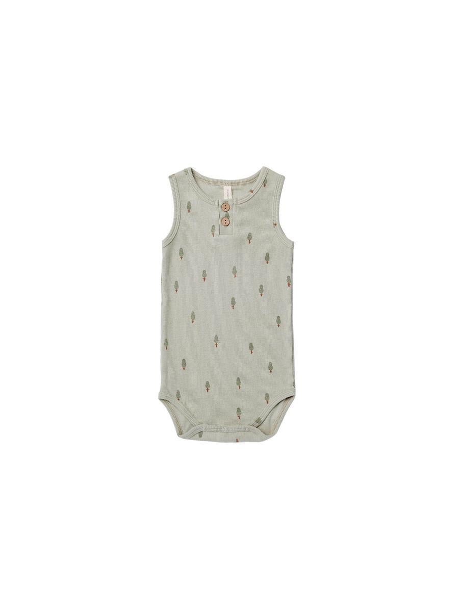 [50%OFF] sleeveless henley bodysuit | trees