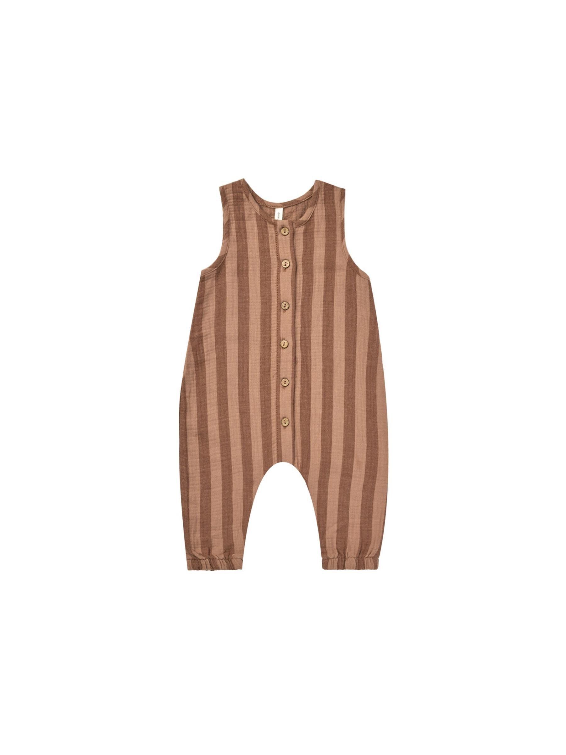 [50%OFF] woven jumpsuit | retro stripe