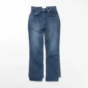 【50％OFF】URVIN by JAPAN BLUE JEANS（アーヴィン） 12oz ストレッチデニム スリット フレアパンツ レディース ジーンズ ジーパン 日本製 ハイウェスト ストレッチ SLIT FLARE【セール】