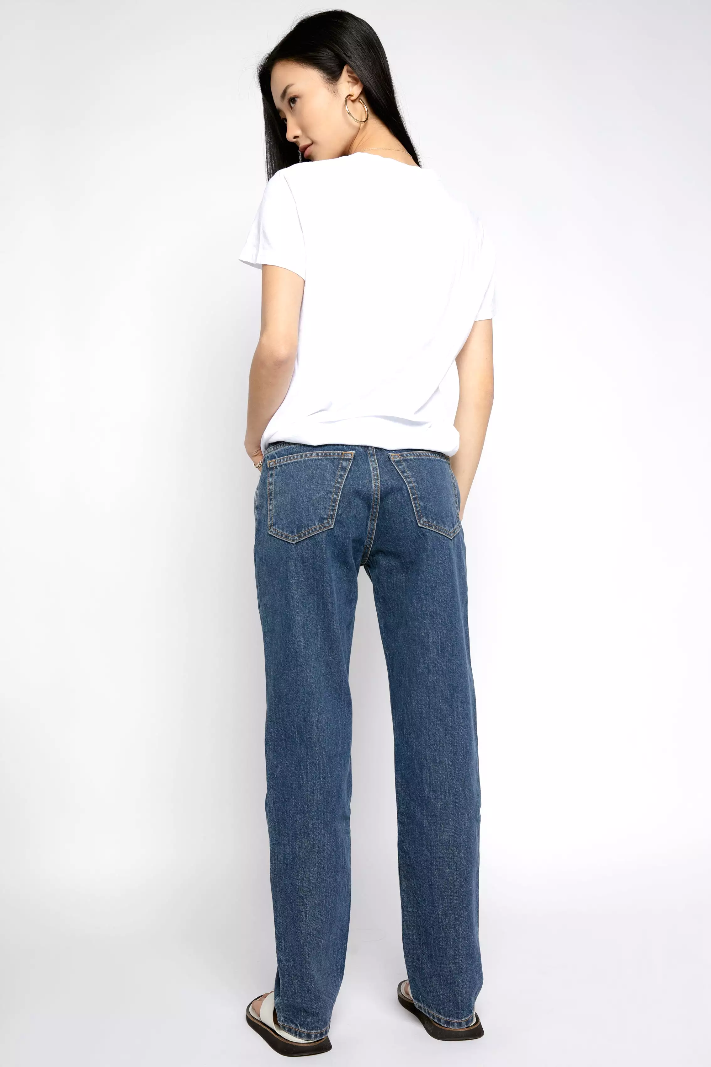 70s Straight Jean in Rustic Indigo