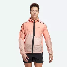 adidas Terrex Agravic Windweave Running Jacket Windbreaker Mens Orange