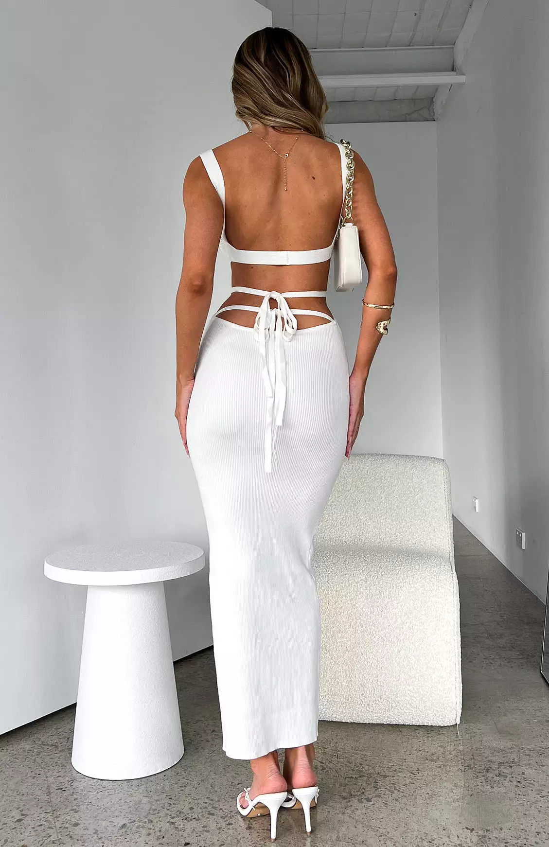 All For Fun Maxi Dress White