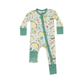 Angel Dear Happy Tacos 2- Way Zipper Romper