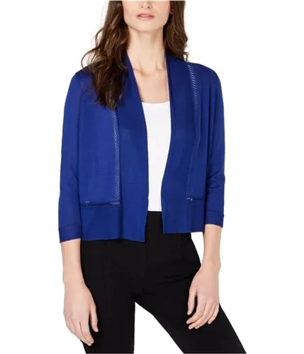 Anne Klein Womens Open-Front Cardigan Sweater, TW5