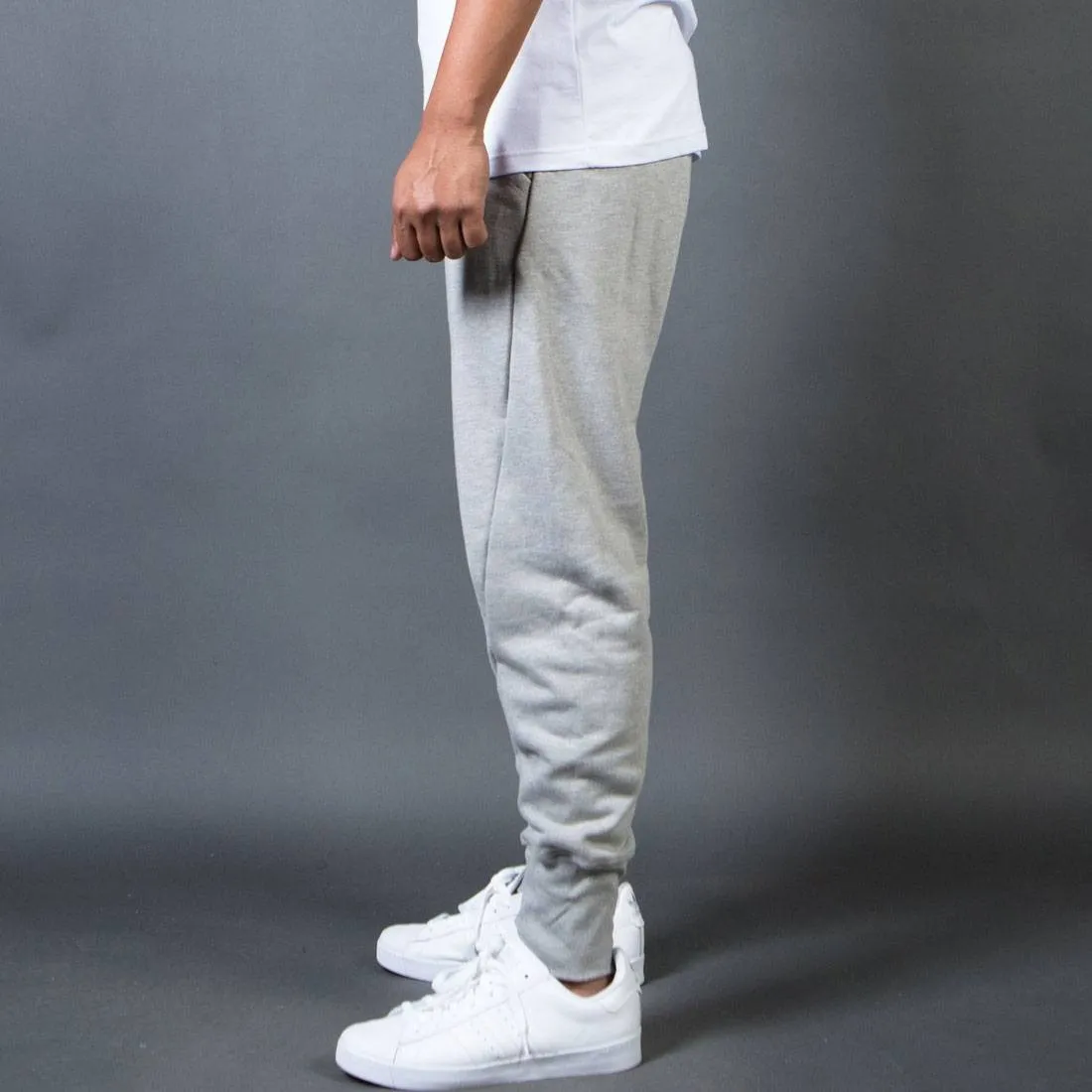 BAIT Men French Terry Jogger Pants - Made In LA (gray / heather)