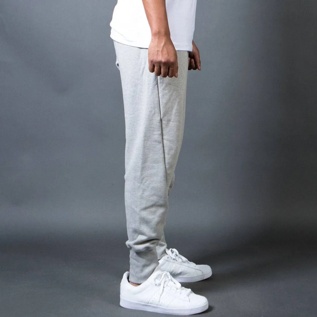 BAIT Men French Terry Jogger Pants - Made In LA (gray / heather)