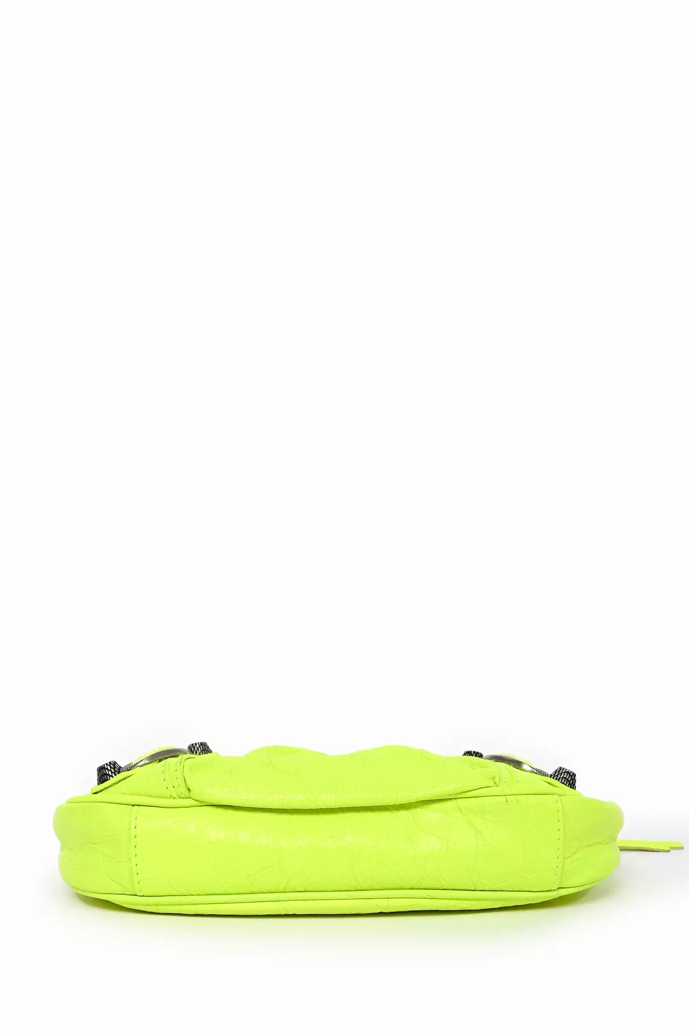 Balenciaga Neon Yellow Leather 'Le Cagole' Mini Chain Bag