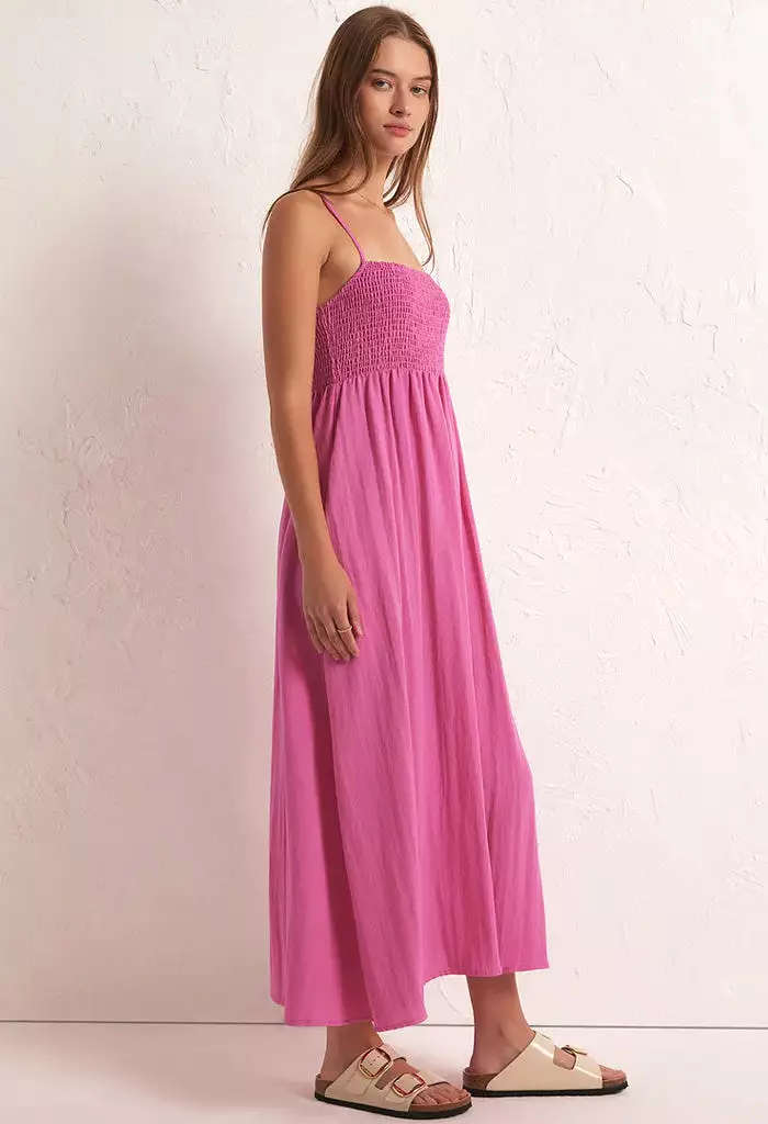 Beachside Midi Dress-Heartbreaker Pink