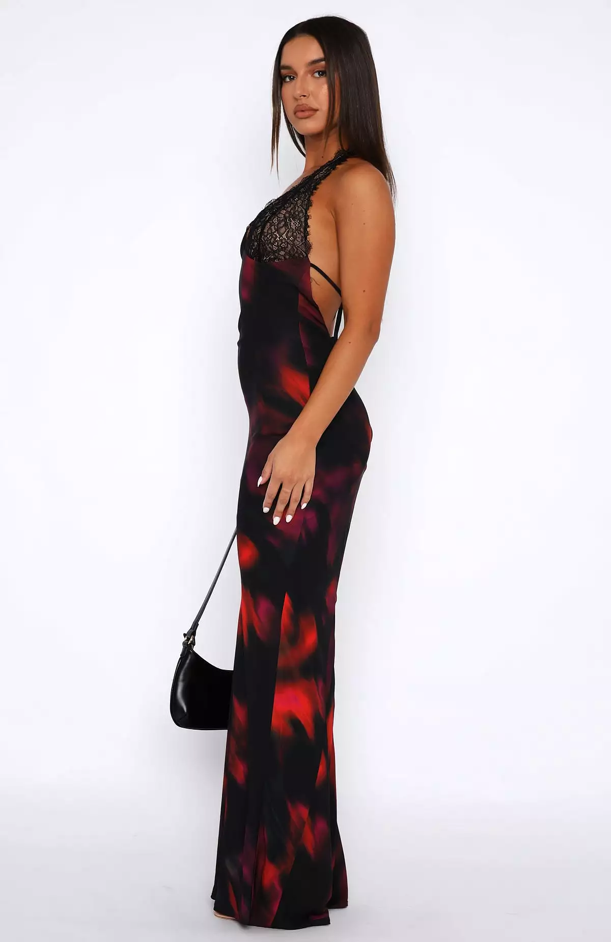 Beyond The Stars Maxi Dress Sangria Floral