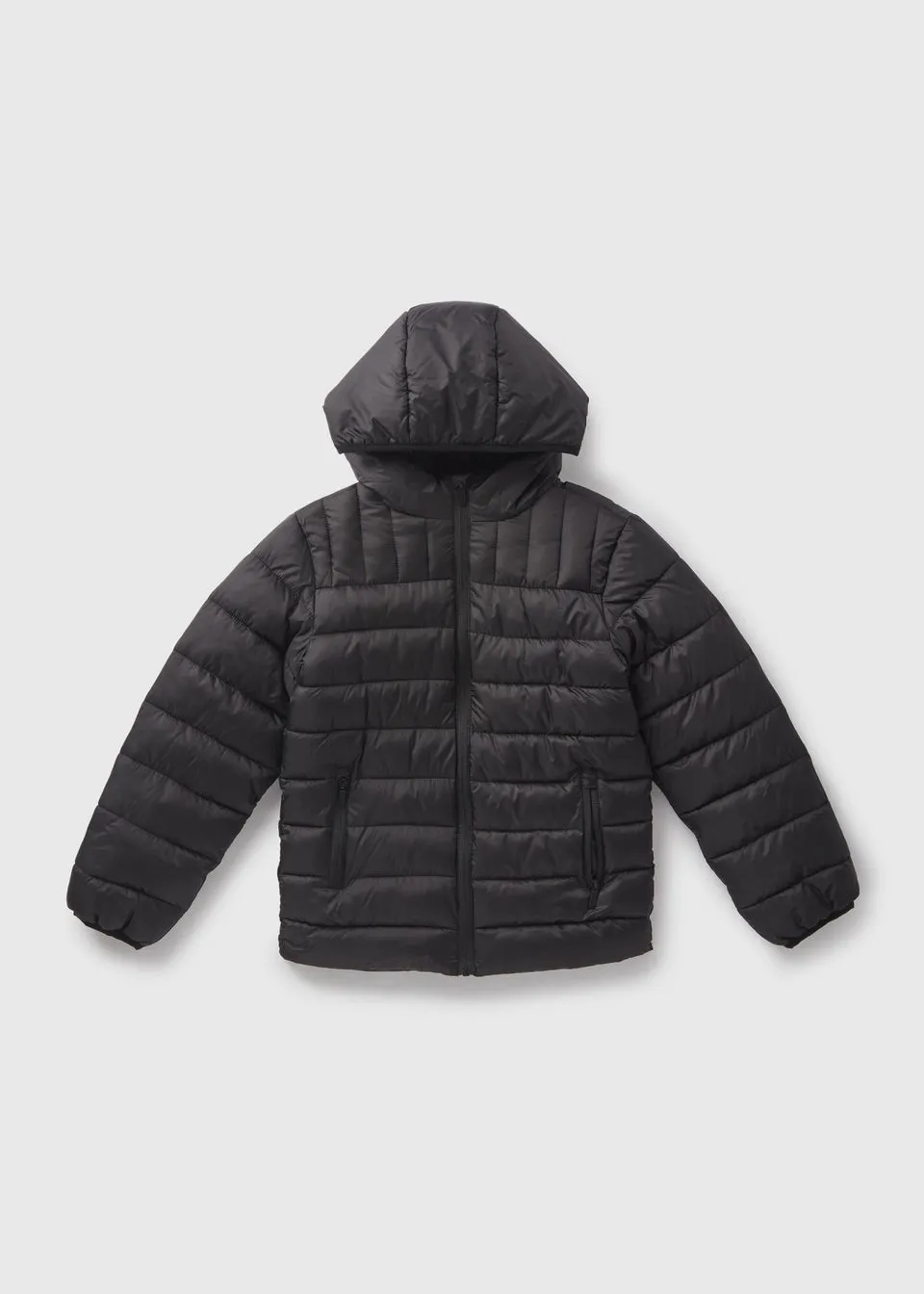 Boys Black Puffer Coat (7-15yrs)