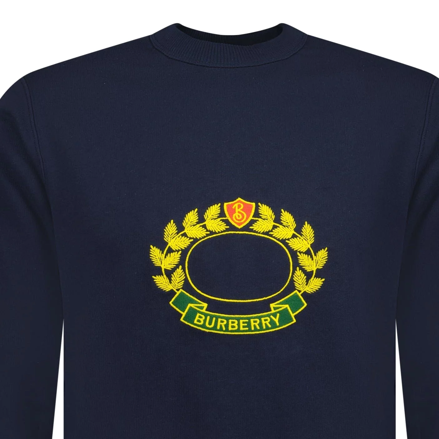 BURBERRY ADDISCOMBE CREST LOGO SWEATSHIRT NAVY