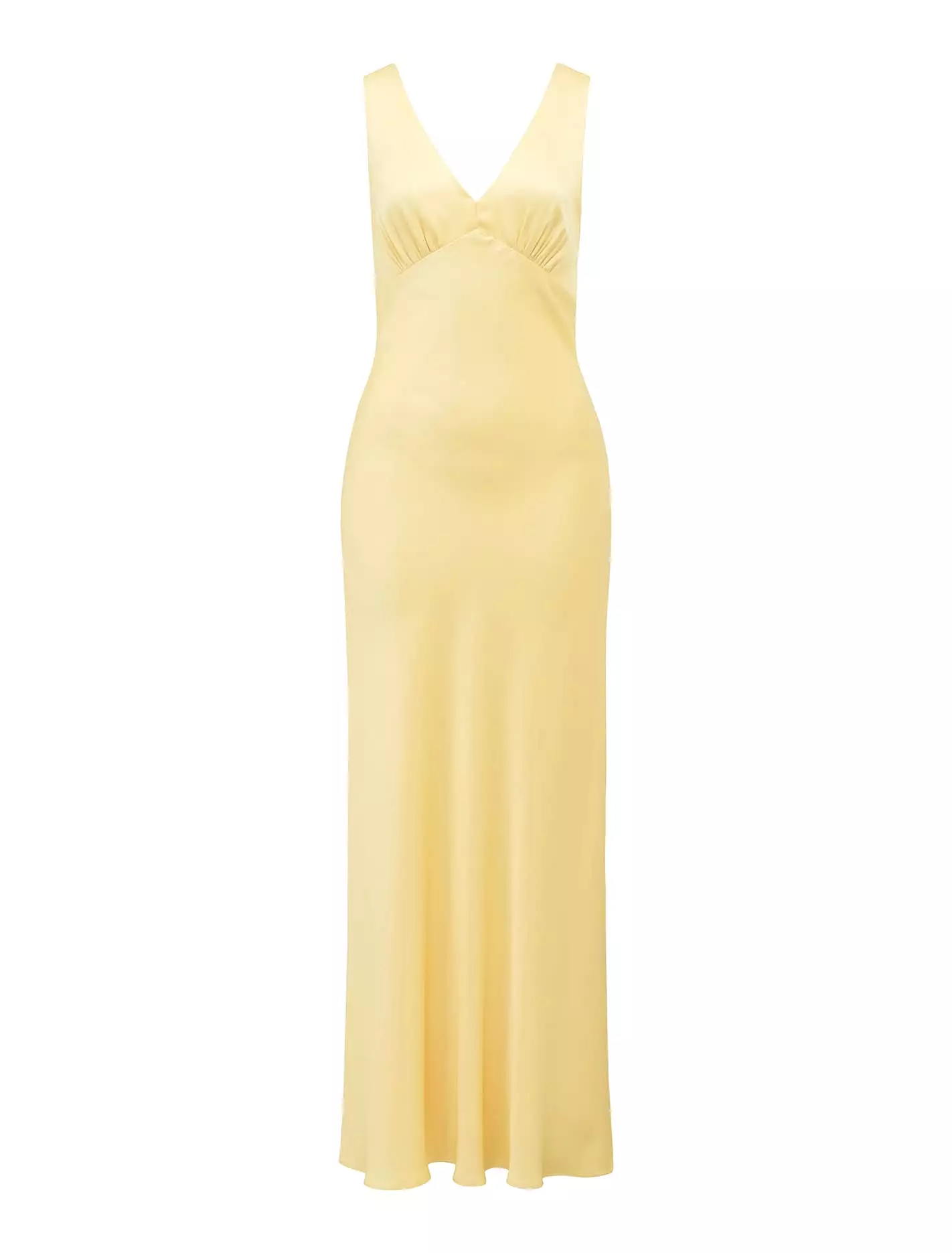 Cameron V Neck Satin Maxi Dress