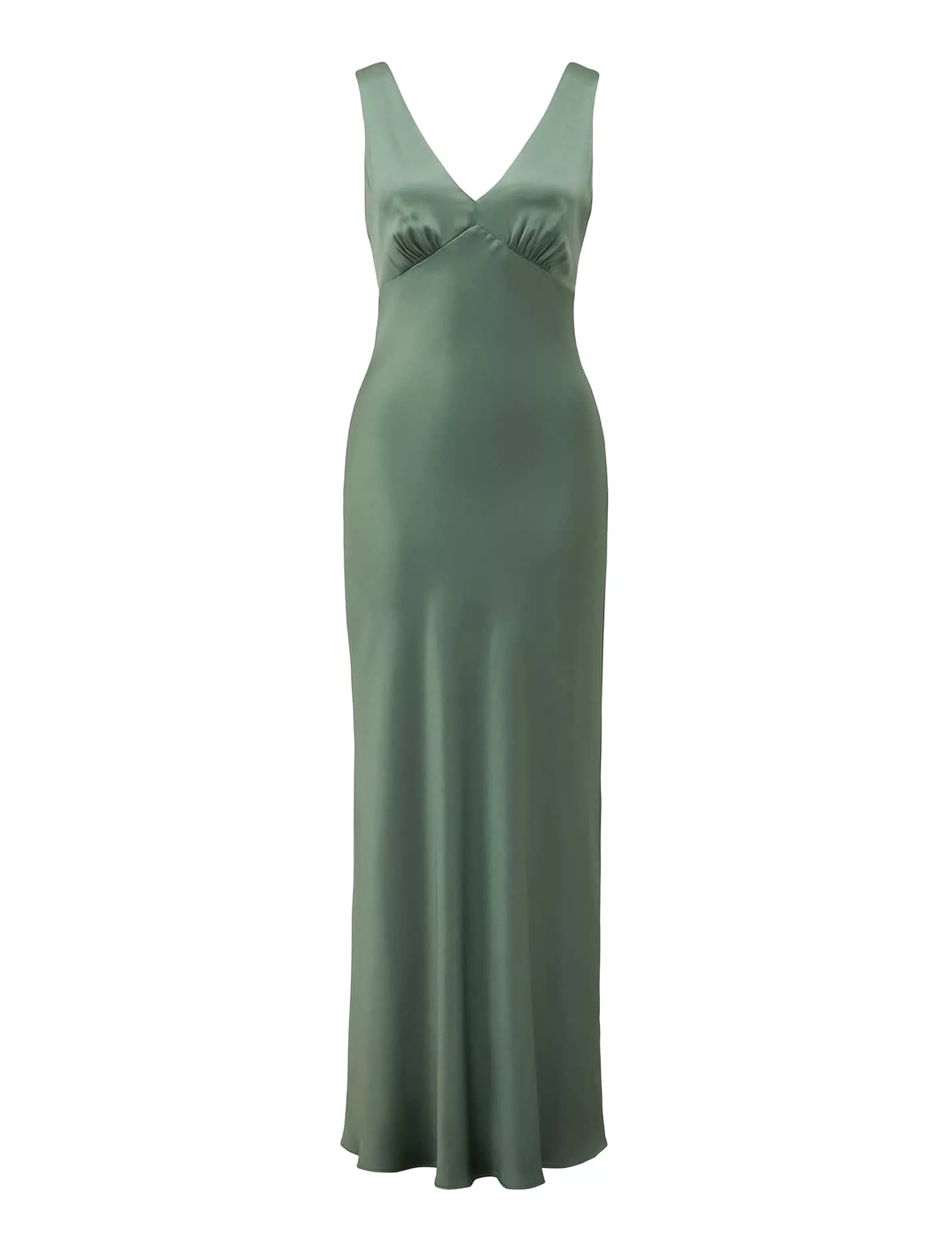 Cameron V Neck Satin Maxi Dress