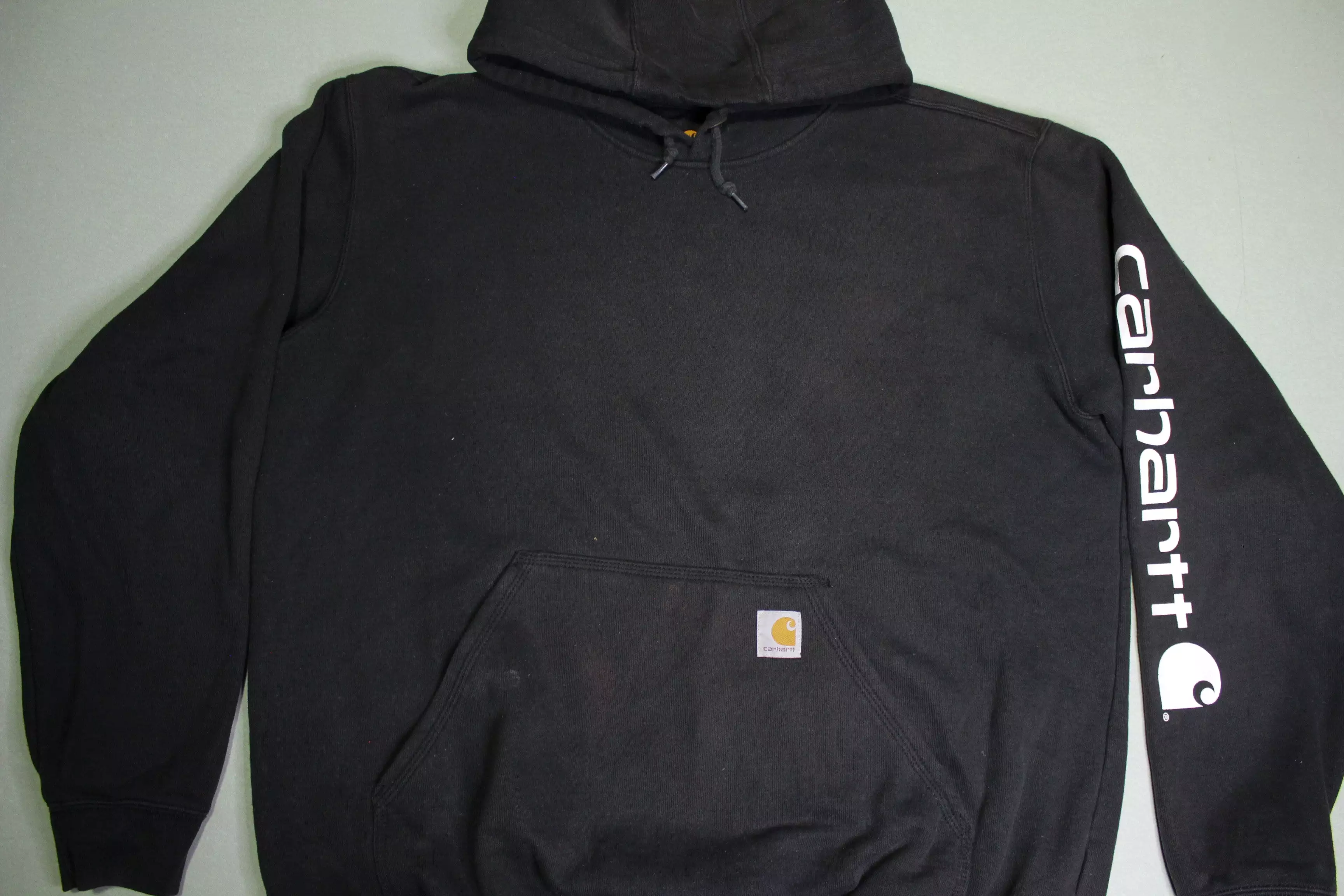 Carhartt K288 BLK Black Pullover Construction Hoodie Sweatshirt