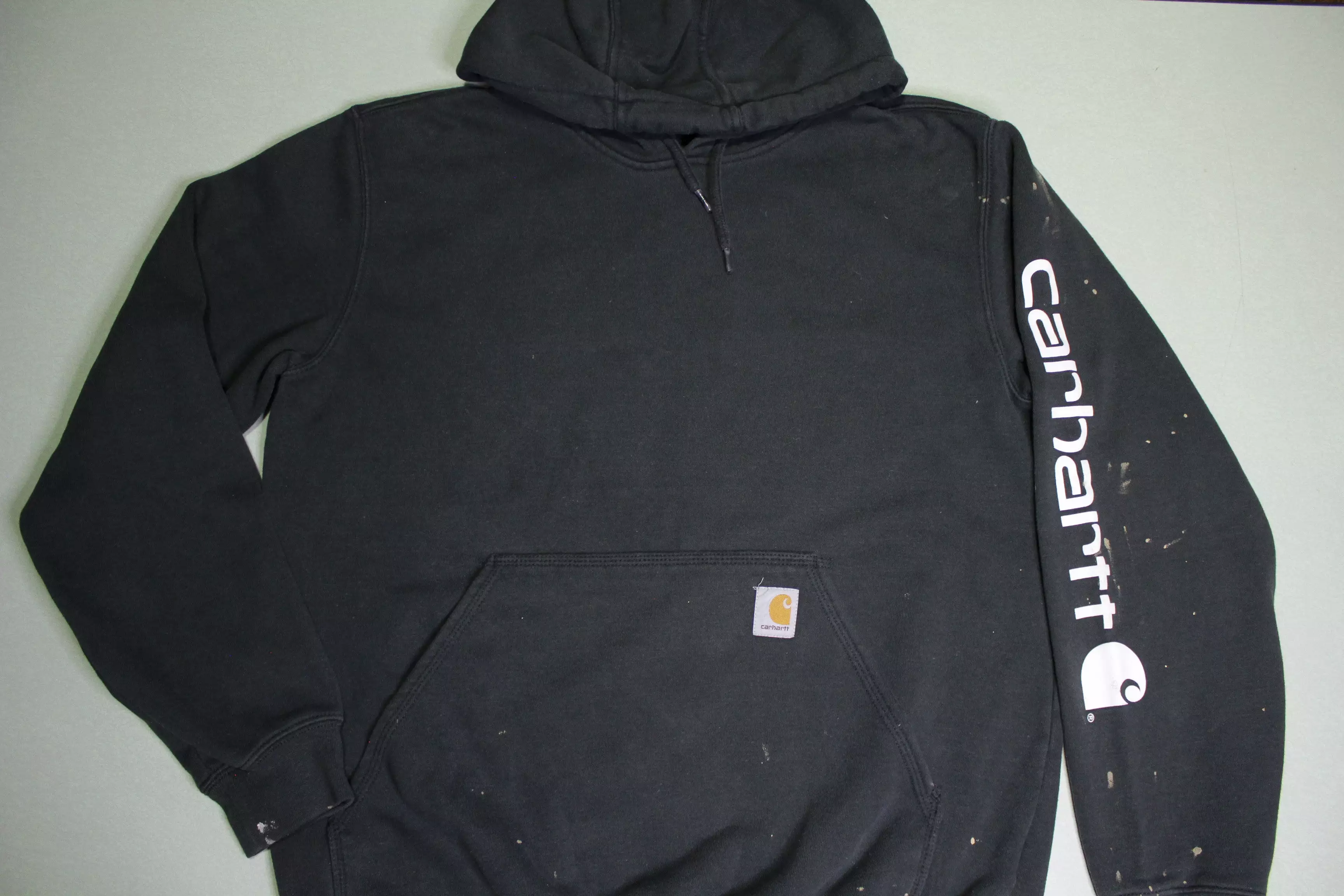 Carhartt K288 BLK Black Pullover Construction Hoodie Sweatshirt