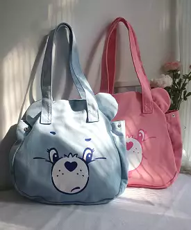 Casual Blue Cartoon Print Large Capacity Satchel Bag Handbag SX1027