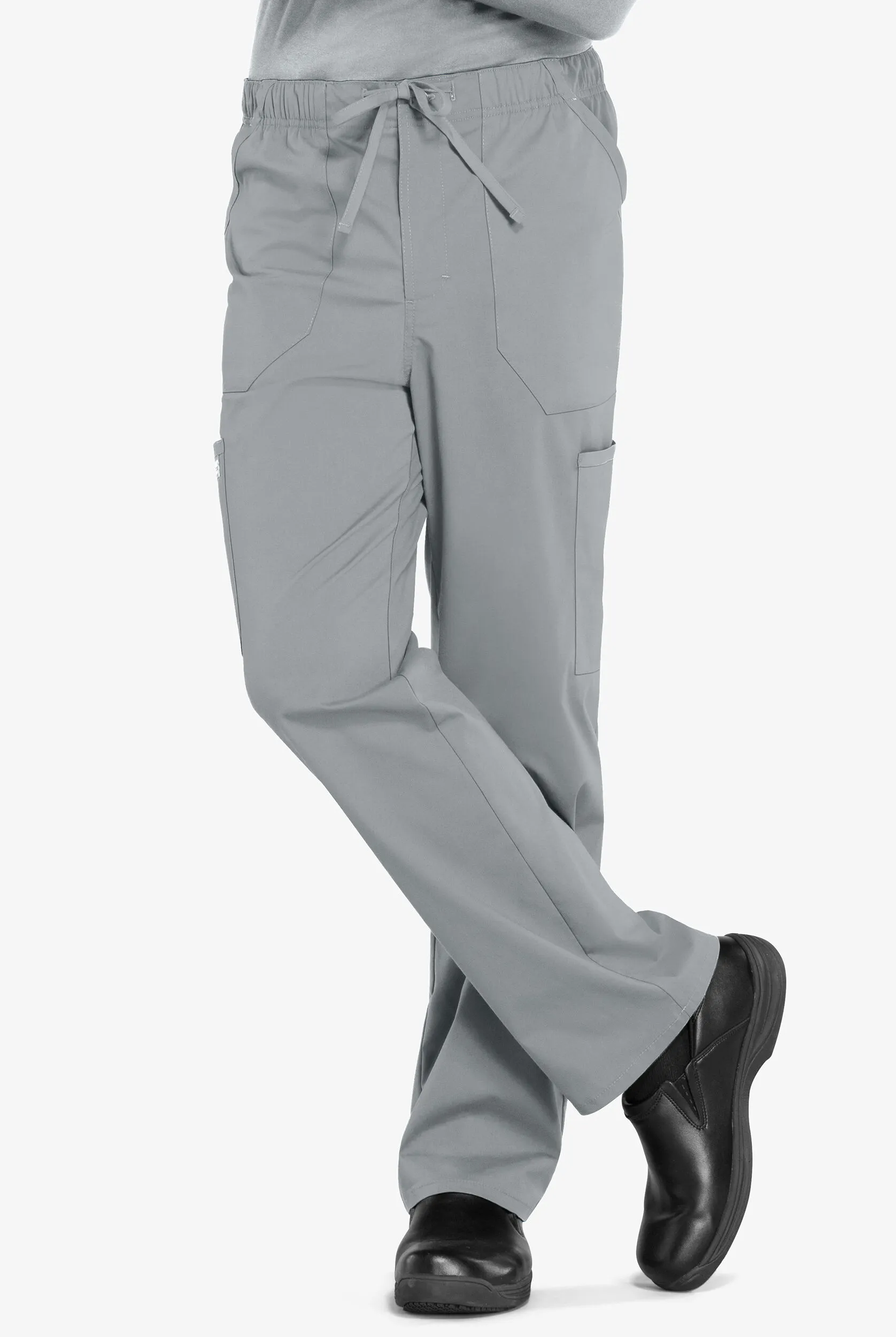 Cherokee Workwear Professionals Men's 5-Pocket STRETCH Cargo Scrub Pants - Short