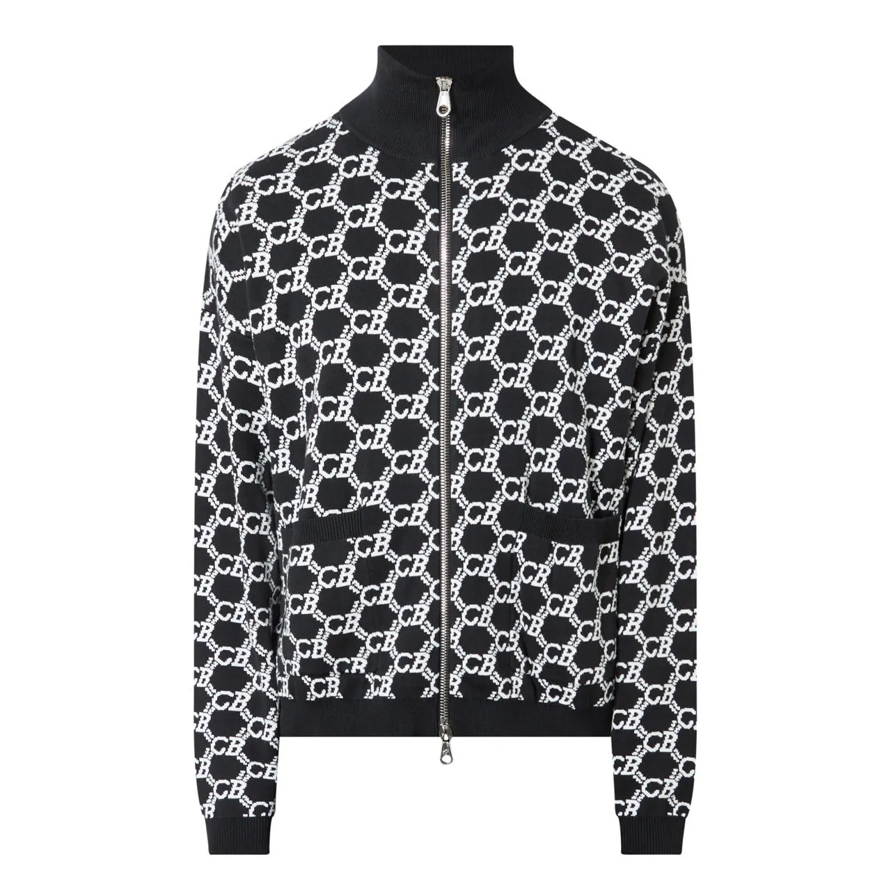 COLE BUXTON Monogram Logo Jacket - Black