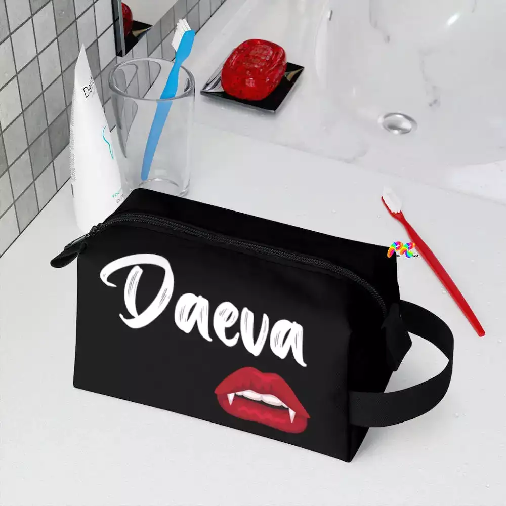 Daeva With Vampire Teeth Toiletry Bag