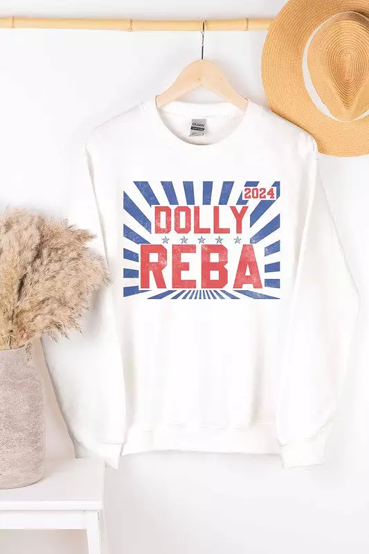 DOLLY REBA 2024 GRAPHIC SWEATSHIRT PLUS SIZE