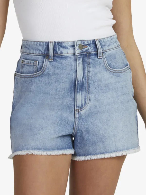 Eva Beau Blue - Denim Shorts for Women