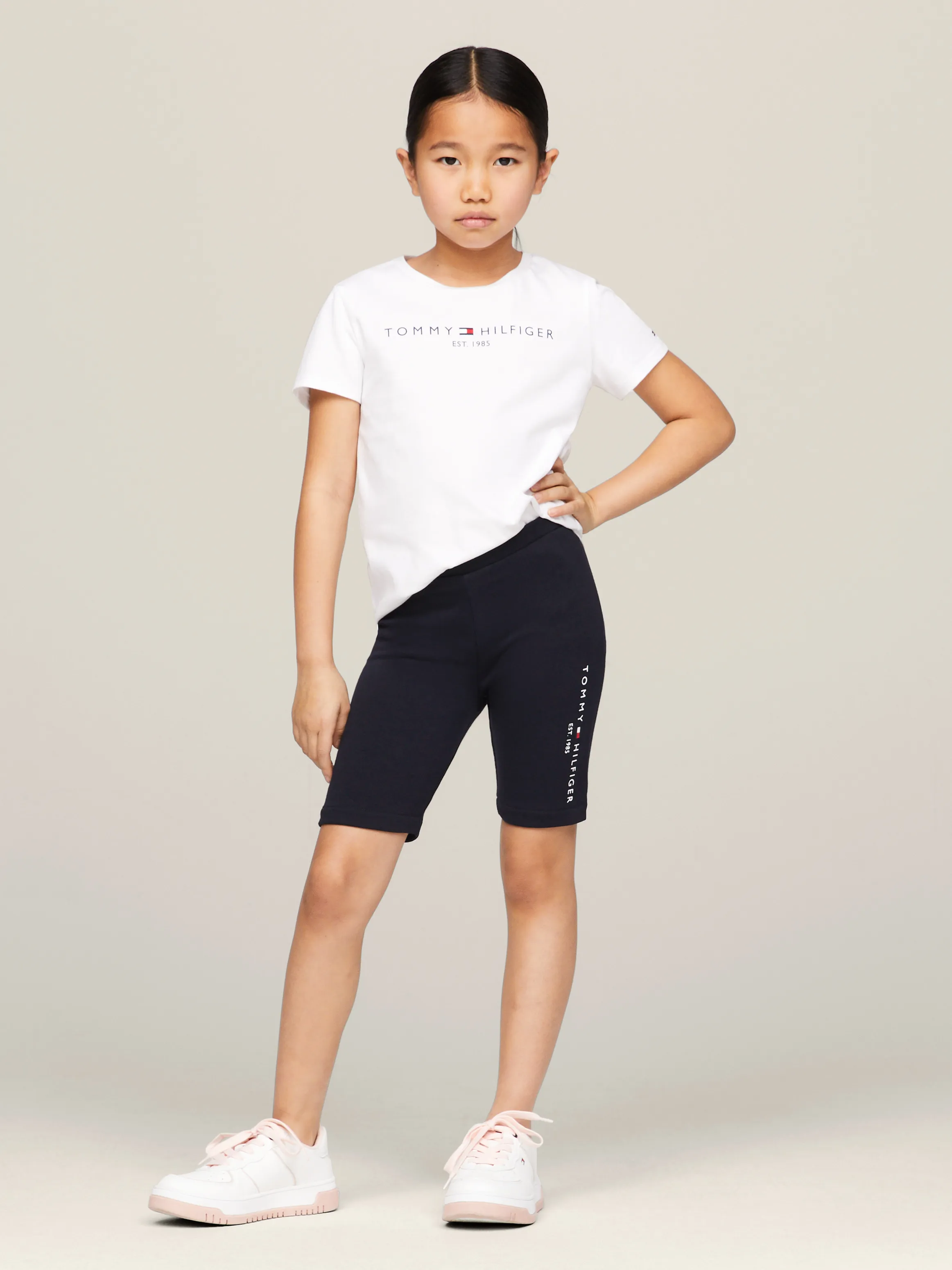 Girls 3-7 Essential Fitted Cycle Shorts | Shorts | Tommy Kids