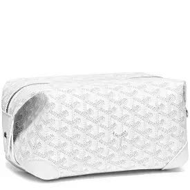 Goyard Bowling 25 White Toiletry Bag