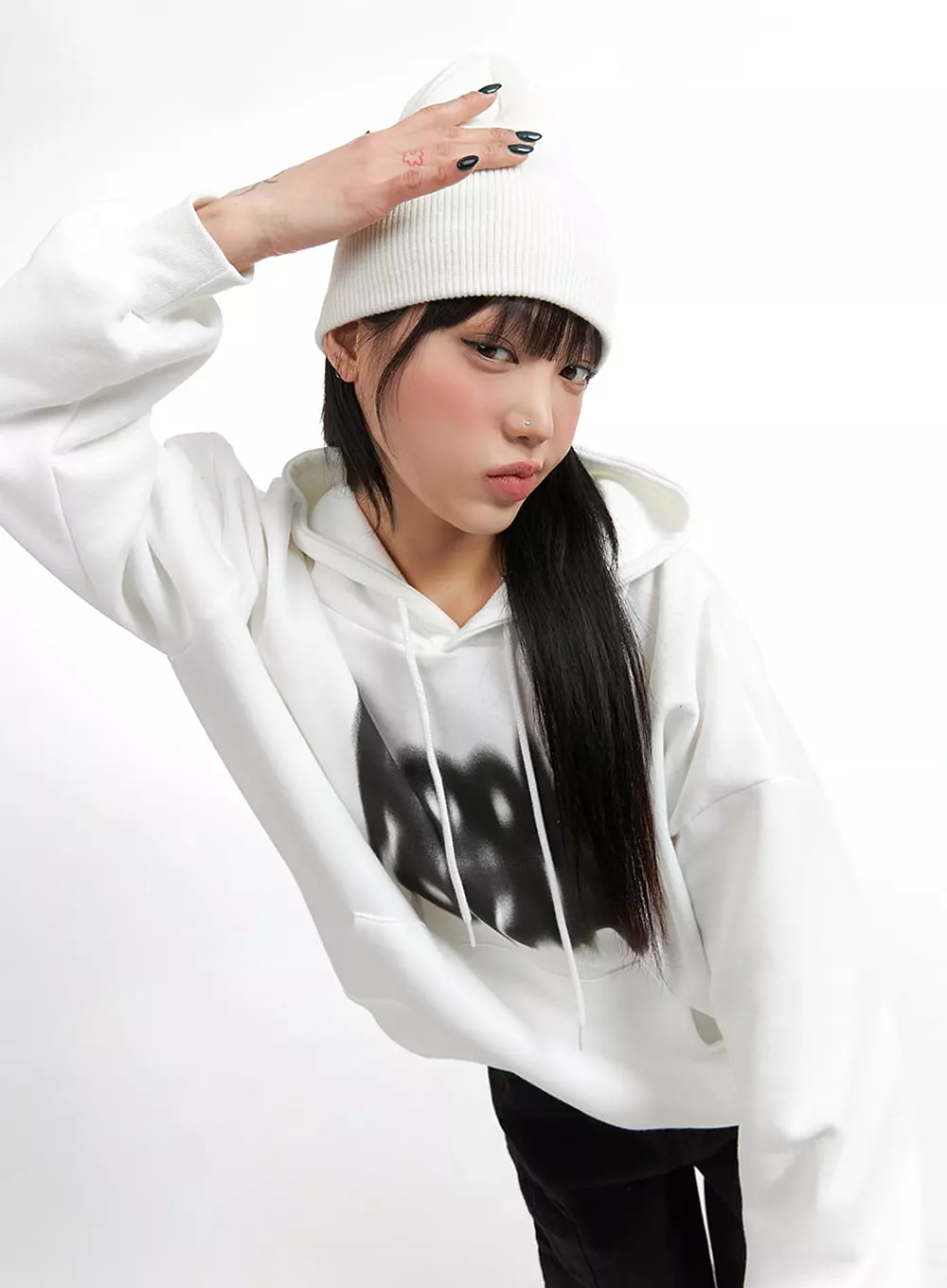 Graphic Hoodie Sweatshirt IJ410