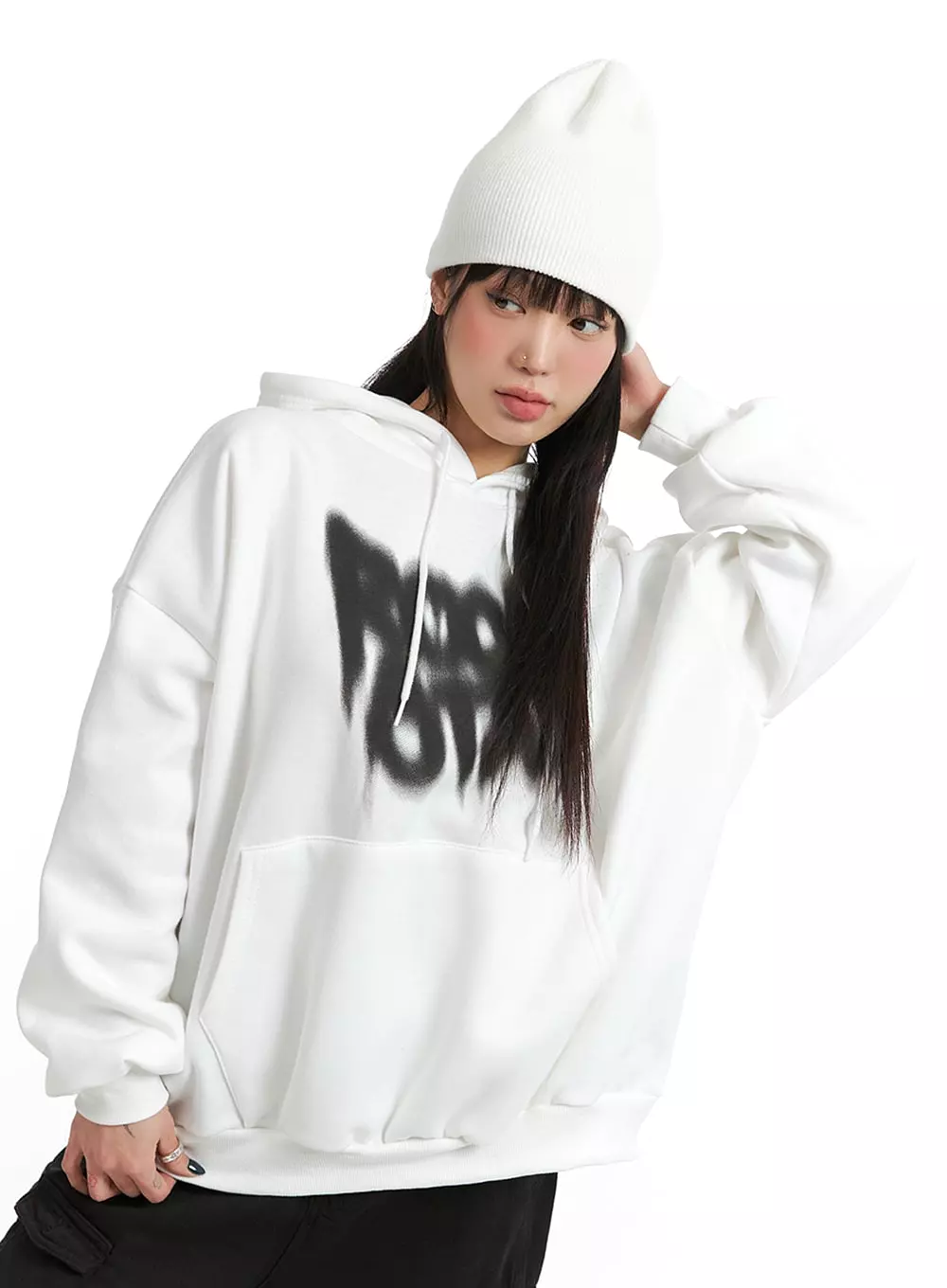 Graphic Hoodie Sweatshirt IJ410