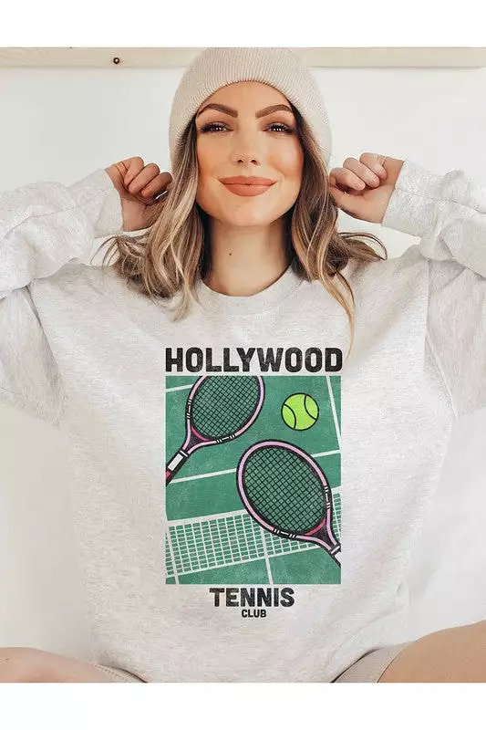 HOLLYWOOD TENNIS CLUB SWEATSHIRT PLUS SIZE