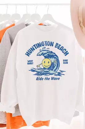 HUNTINGTON BEACH GRAPHIC SWEATSHIRT PLUS SIZE