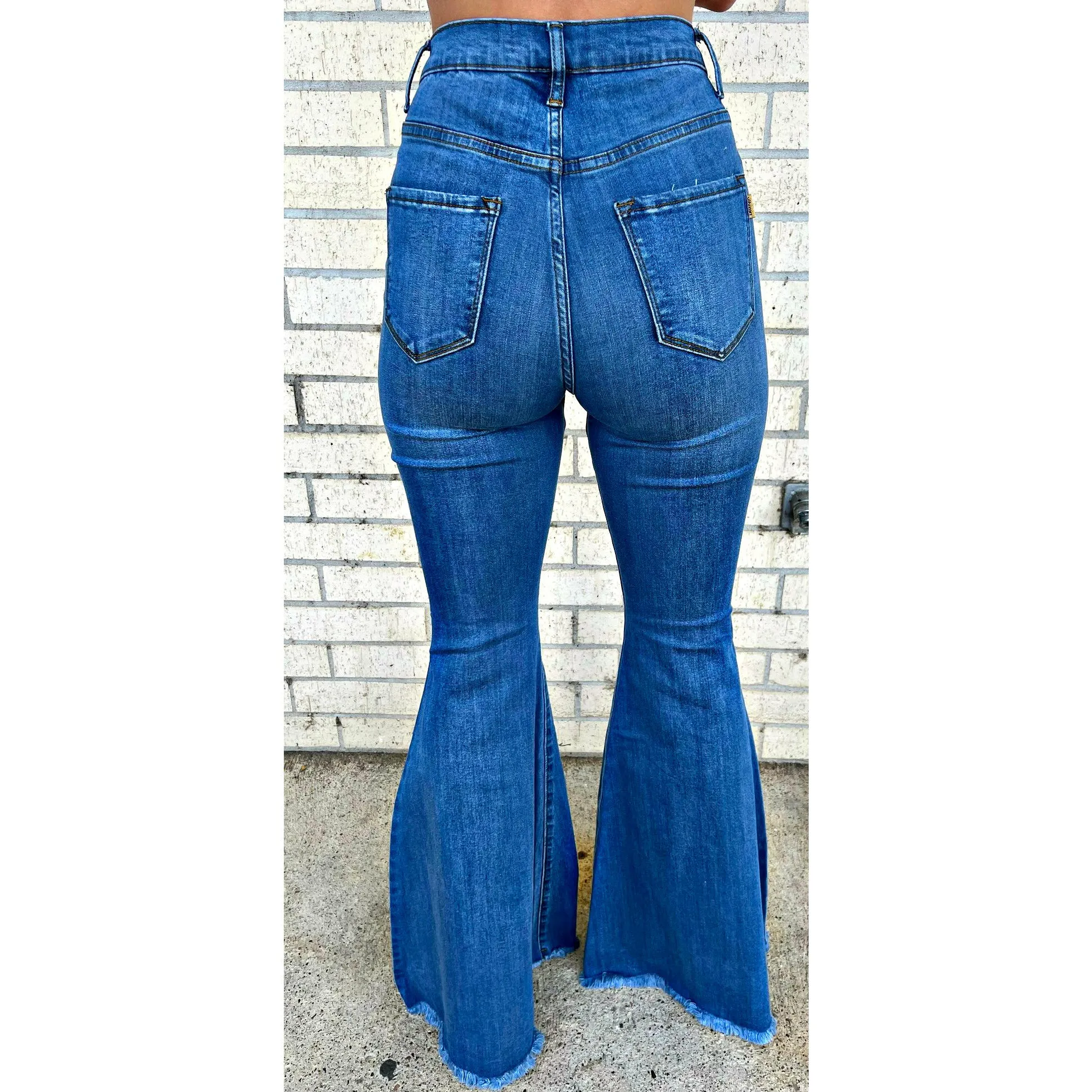 It's a Vibe Blue Flare Jeans (no holes)