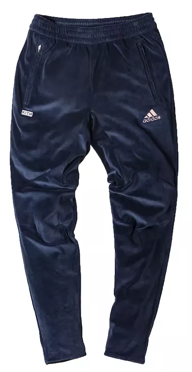 Kith adidas Soccer Flamingos Velour Track Pant Navy