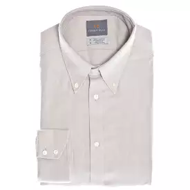 Light Grey Tonal Button Down Collar Sport Shirt