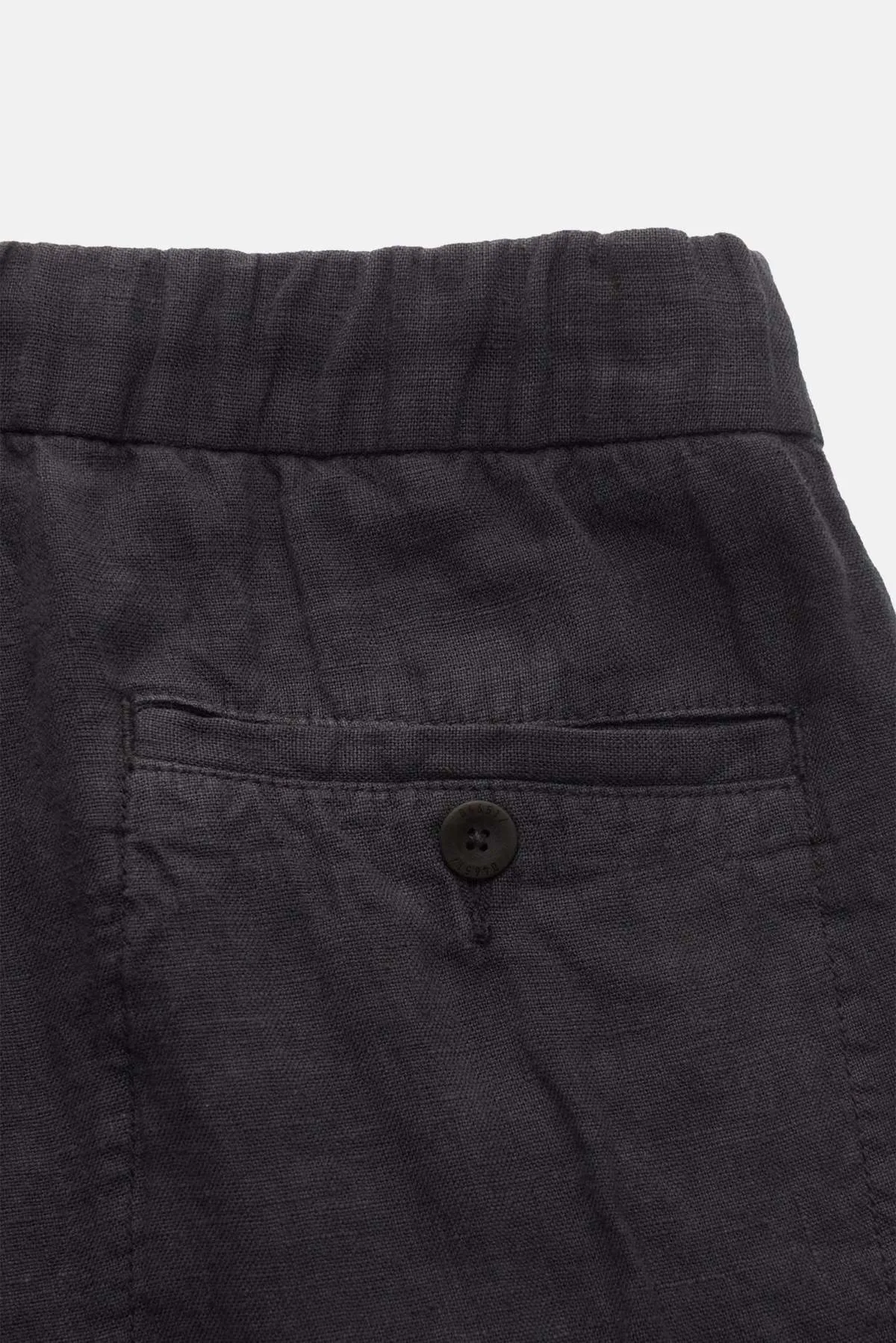 Linen Jogger Pants - Charcoal