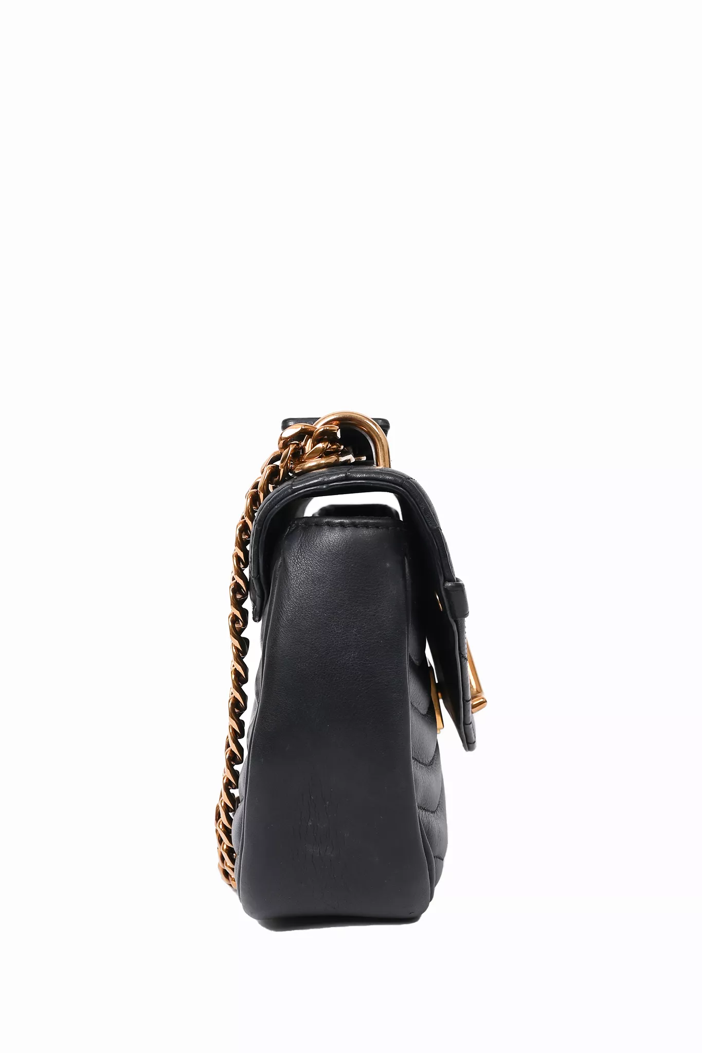 Louis Vuitton 2018 Black Leather 'New Wave' Chain Bag MM