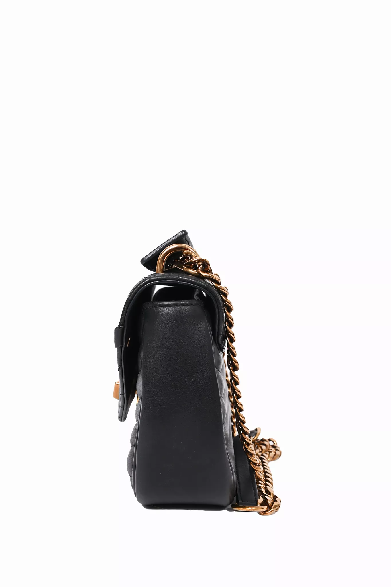 Louis Vuitton 2018 Black Leather 'New Wave' Chain Bag MM