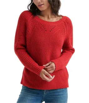 Lucky Brand Womens Pointelle Pullover Sweater, TW1