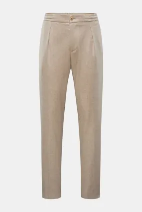 MARCO PESCAROLO wool jogger pants 'Chiaia' beige