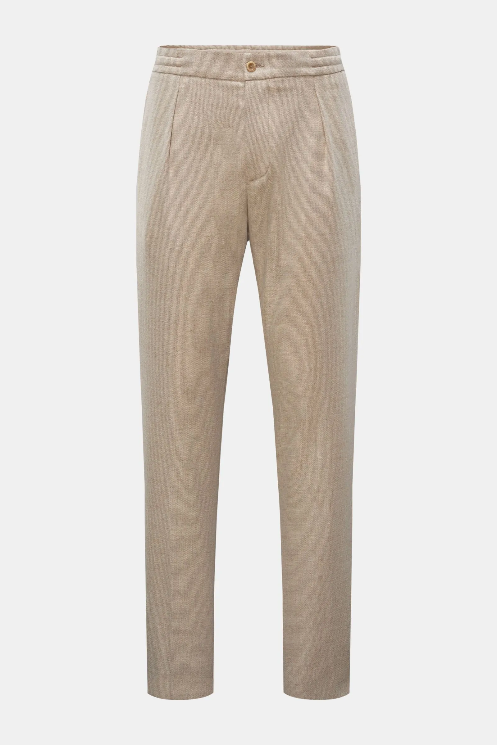 MARCO PESCAROLO wool jogger pants 'Chiaia' beige