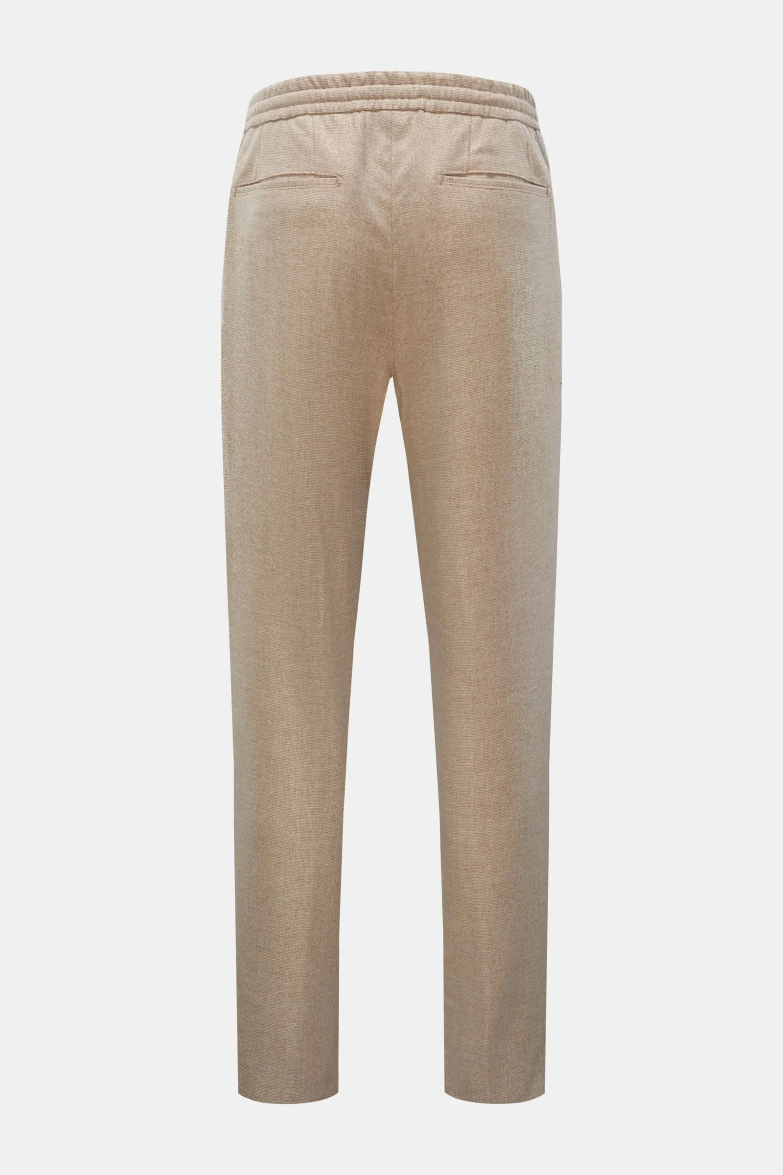 MARCO PESCAROLO wool jogger pants 'Chiaia' beige