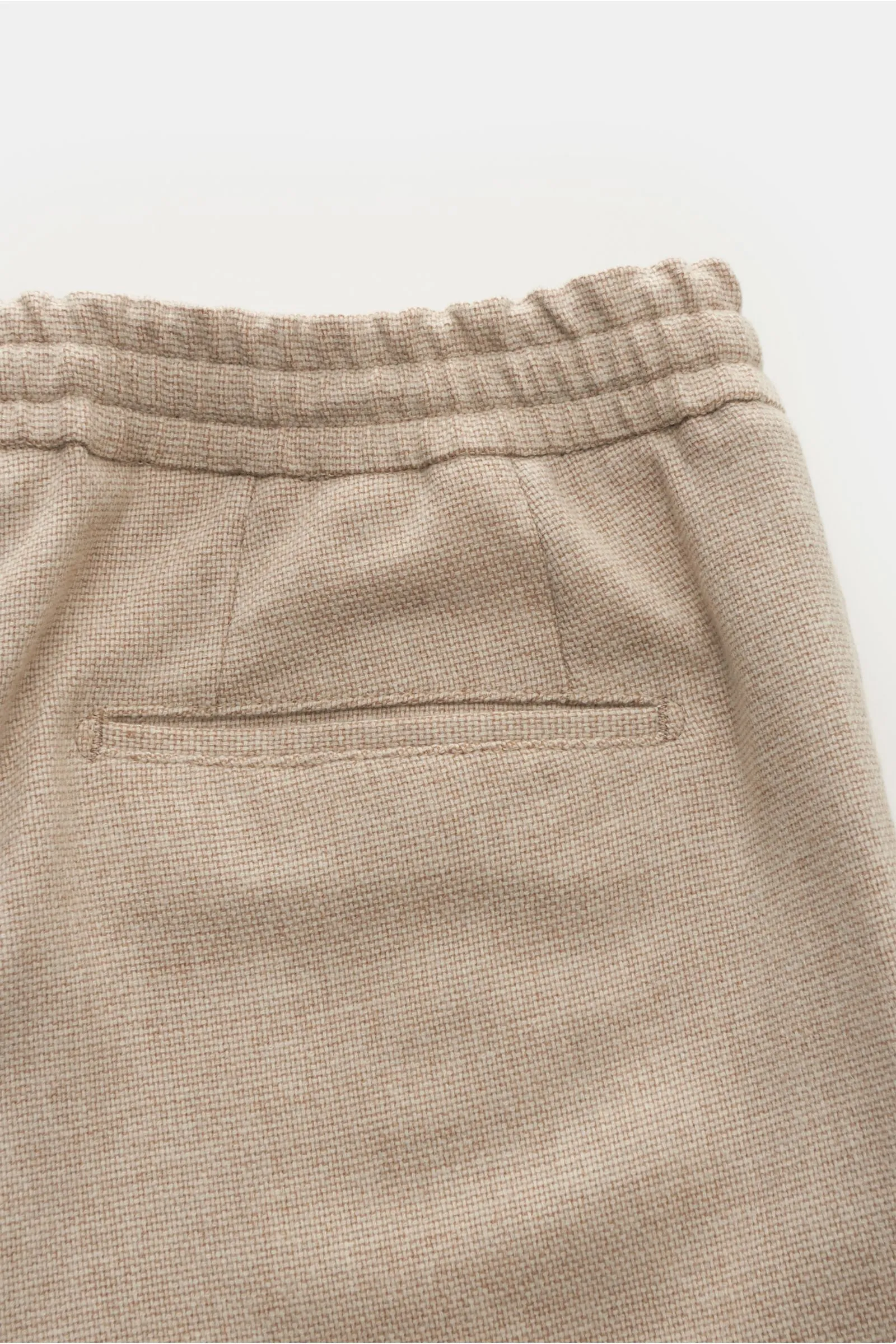 MARCO PESCAROLO wool jogger pants 'Chiaia' beige