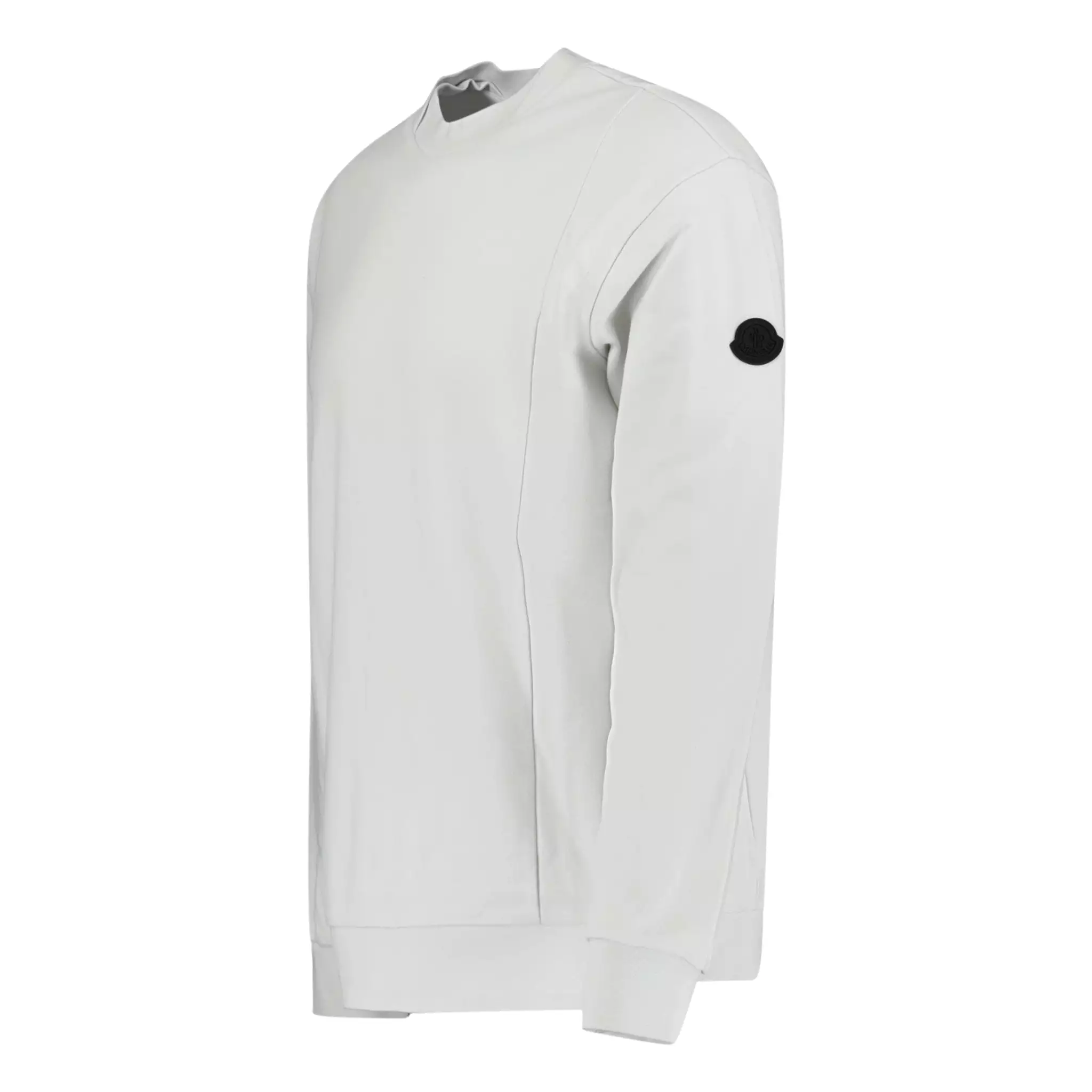 MONCLER SIDE REFLECTIVE WRITING LOGO SWEATSHIRT GREY