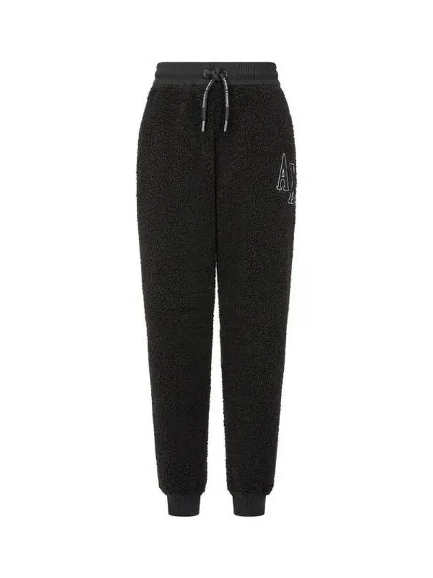 Overseas Station Season Big Chance 8 18 Women s Logo Patch Fleece Jogger Pants Black 270041