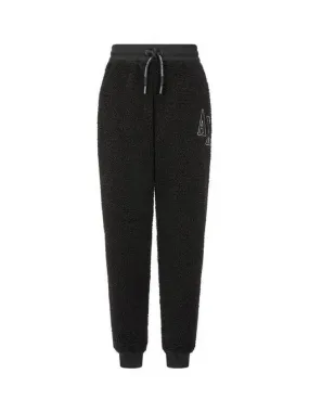 Overseas Station Season Big Chance 8 18 Women s Logo Patch Fleece Jogger Pants Black 270041