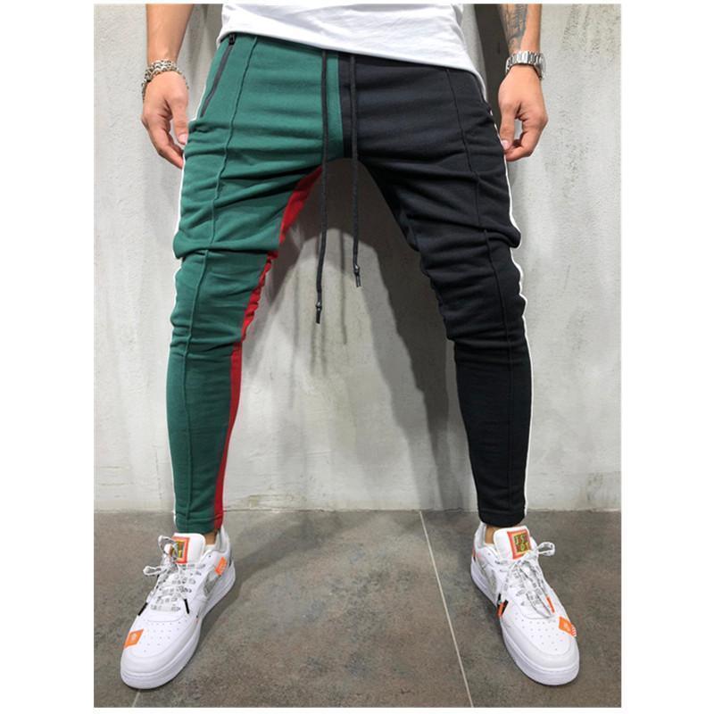 Patchwork Casual Pants For Men