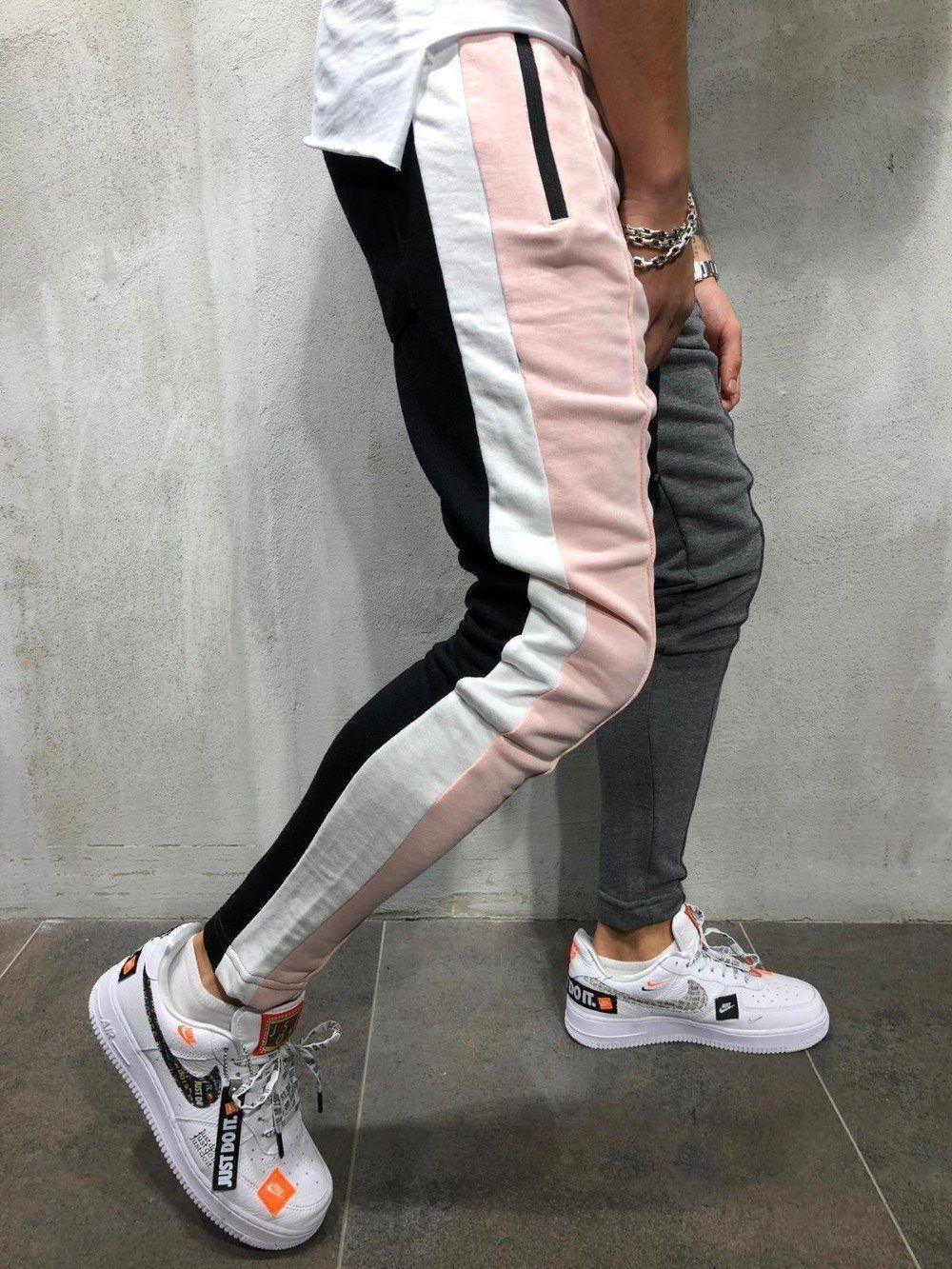 Patchwork Casual Pants For Men